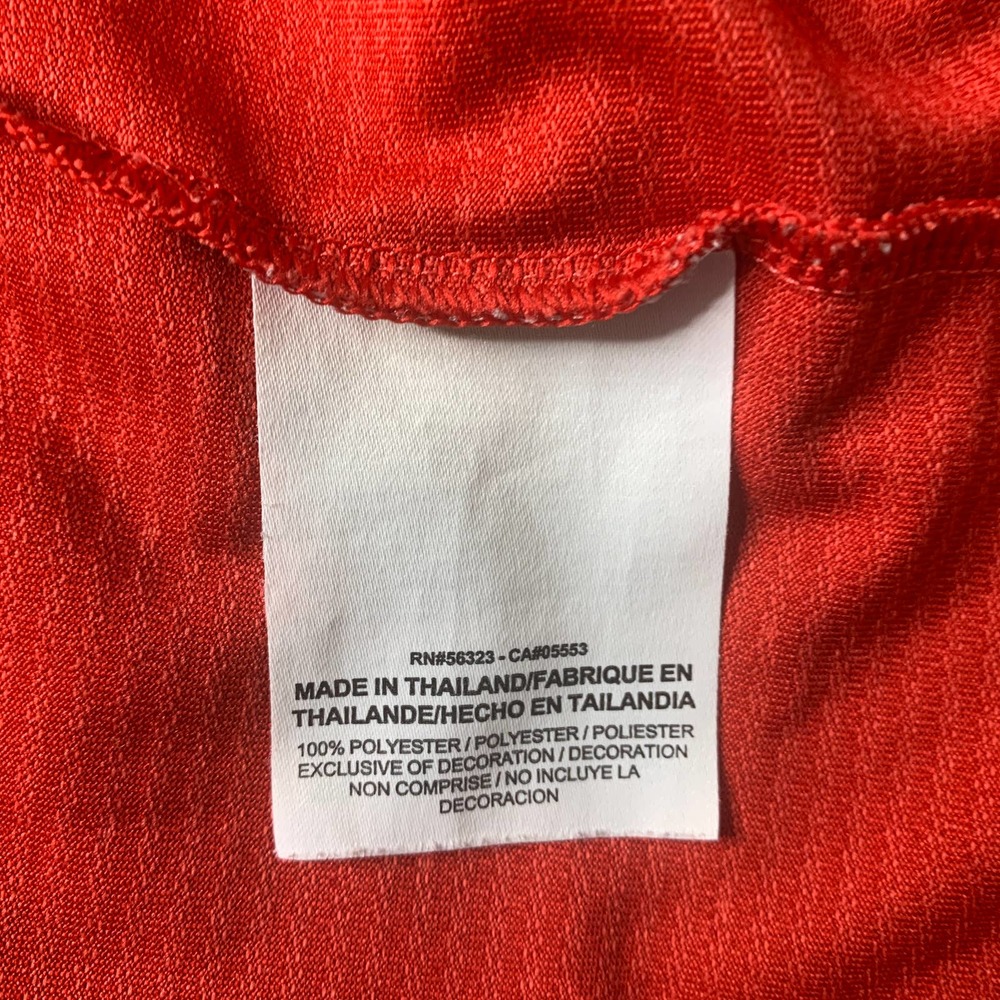 Nike Golf Mens Polo Shirt Size Medium Red Short Sleeves Dri Fit Swoosh Pullover - Picture 10 of 12